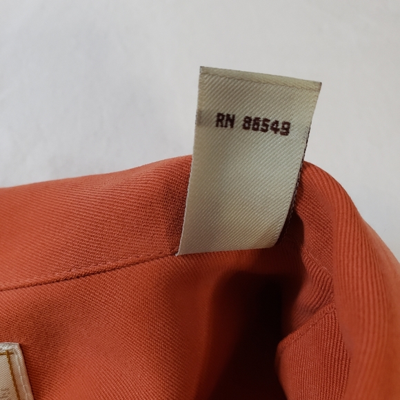 Men's Tommy Bahama Paradise Nation Orange Camp Shirt Size L - Picture 6 of 12